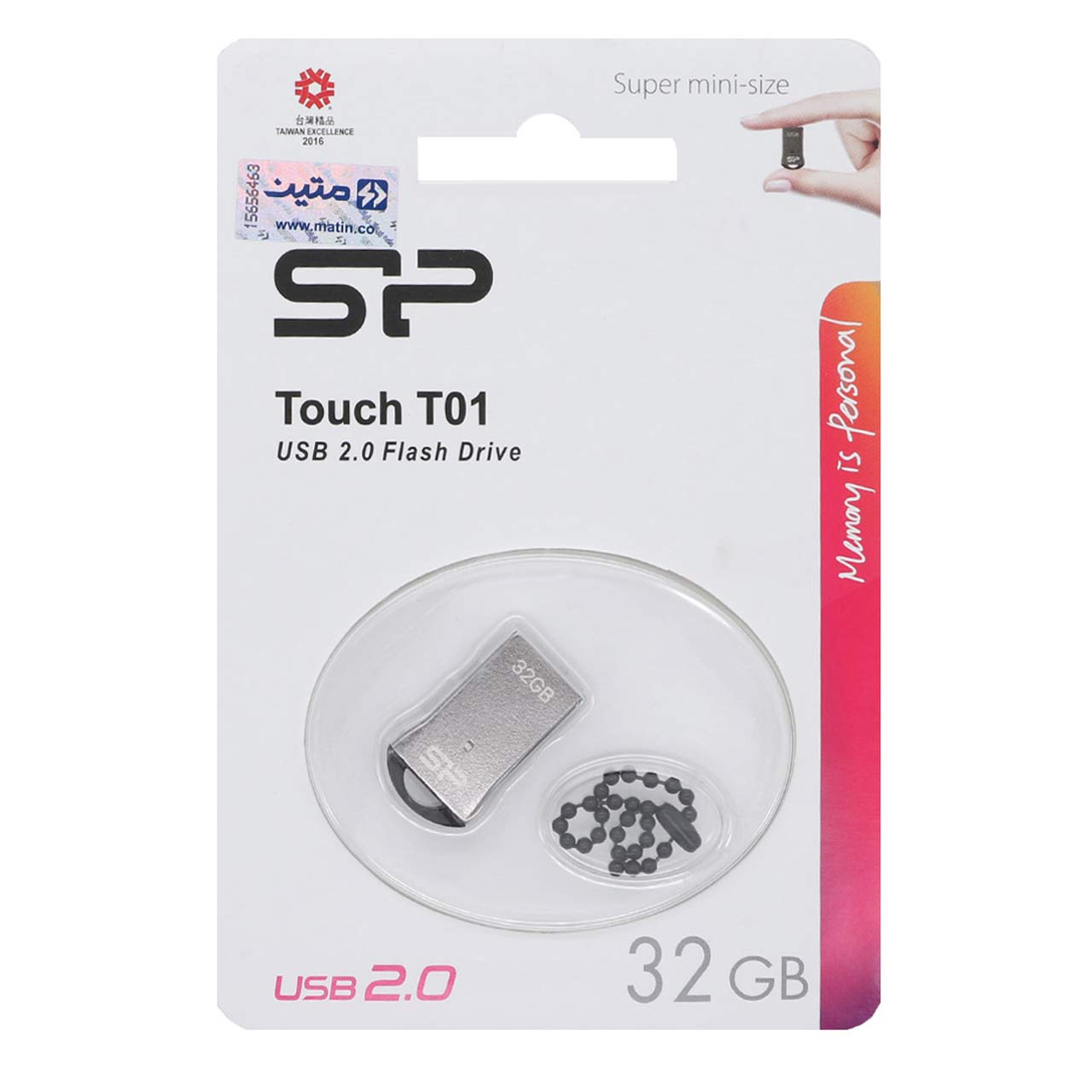فلش مموری Silicon Power T01 ظرفیت 32 گیگابایت – USB 2.0 با گارانتی تعویض متین