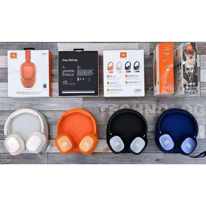 هدفون JBL A18 های کپی با لولای فلزی، پورت Type-C و کیف حمل